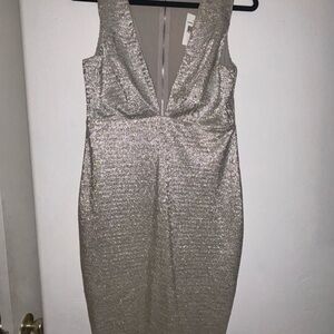 Elegant Metallic Sleeveless Dress